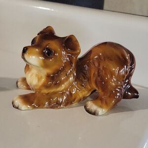 Vintage Collie Dog Figurine made in Japan